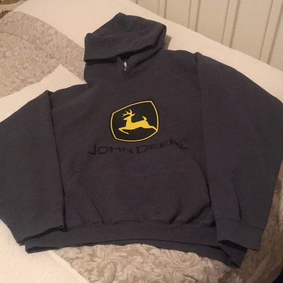 John Deere Other - Men’s John Deere Hooded Sweatshirt Charcoal 2XL